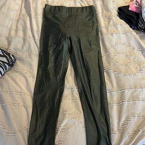 All access shiny green leggings
